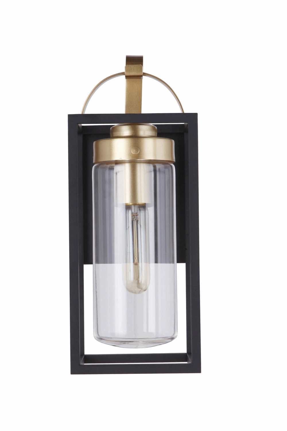 Neo One Light Outdoor Wall Mount Midnight / Satin Brass