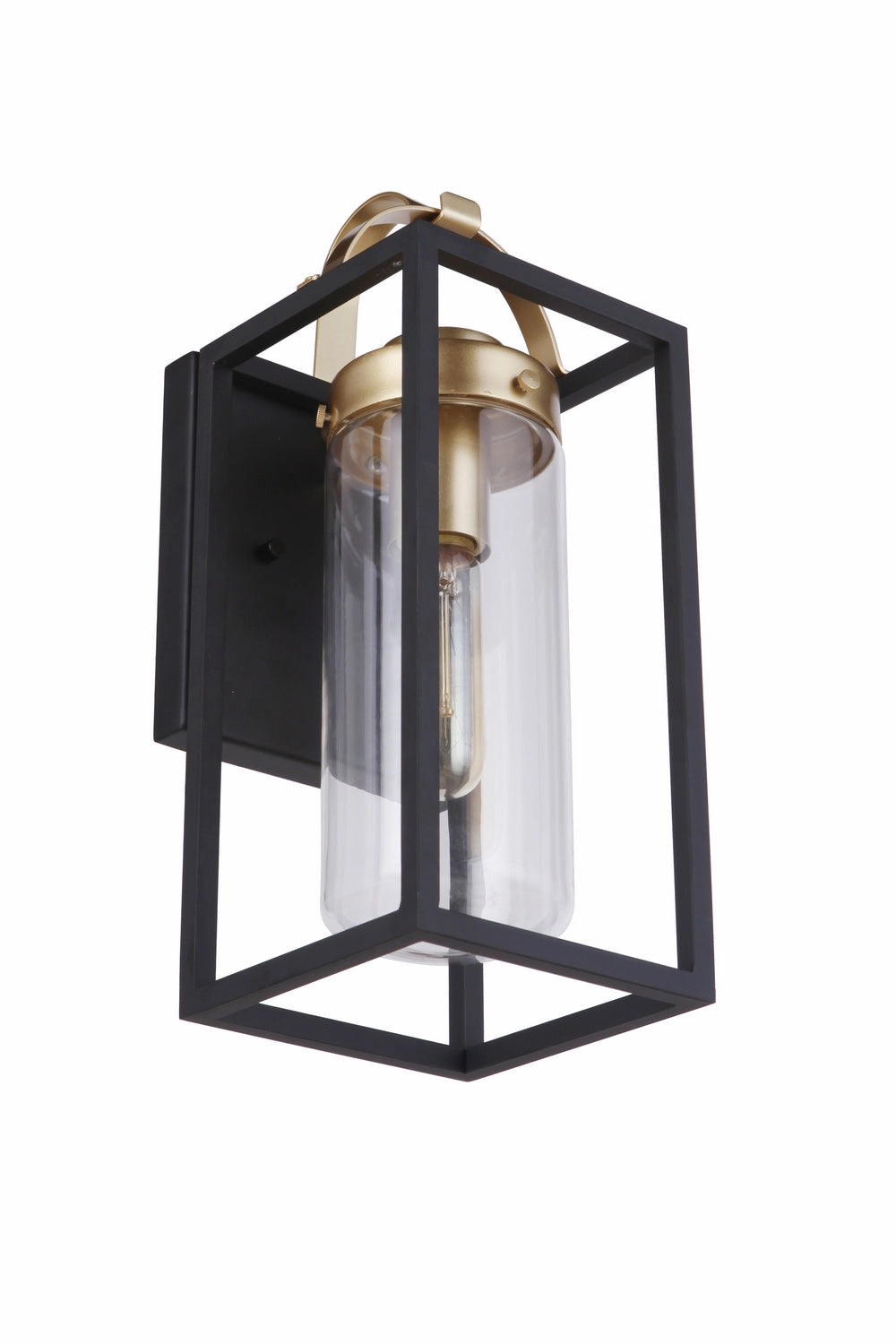 Neo One Light Outdoor Wall Mount Midnight / Satin Brass