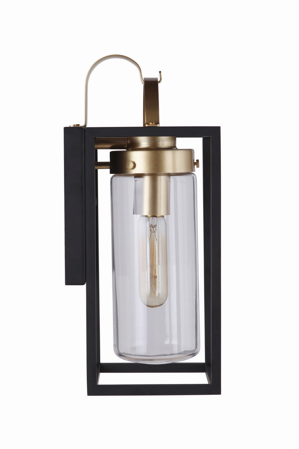 Neo One Light Outdoor Wall Mount Midnight / Satin Brass