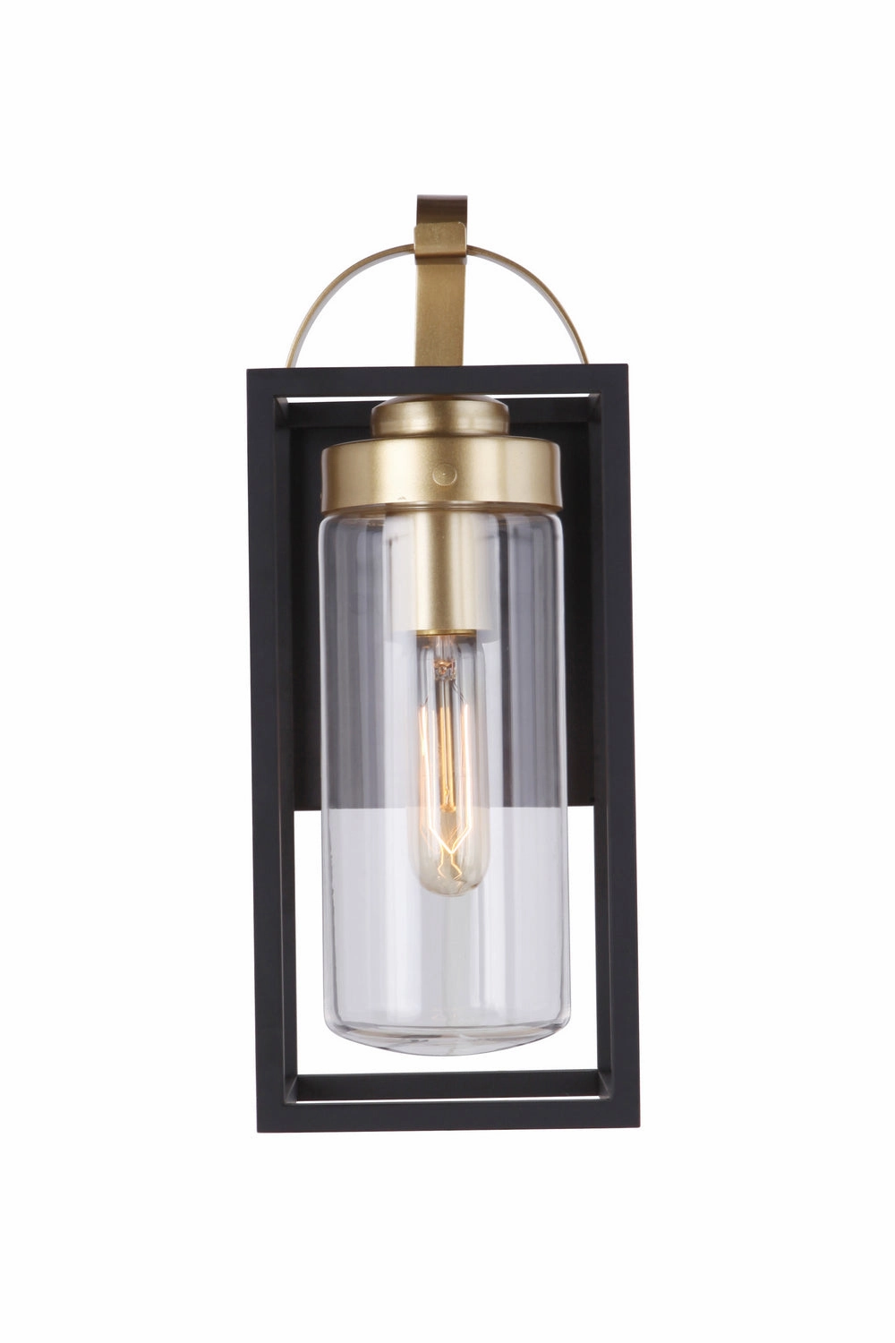 Neo One Light Outdoor Wall Mount Midnight / Satin Brass