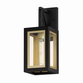 Neoclass One Light Outdoor Wall Sconce Black / GoldOutdoor wall sconces with motion sensor