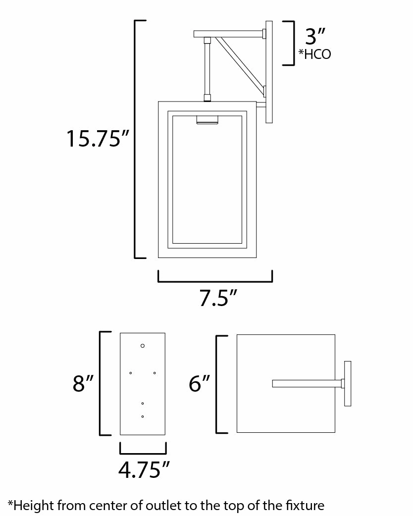 Neoclass One Light Outdoor Wall Sconce White/Gold