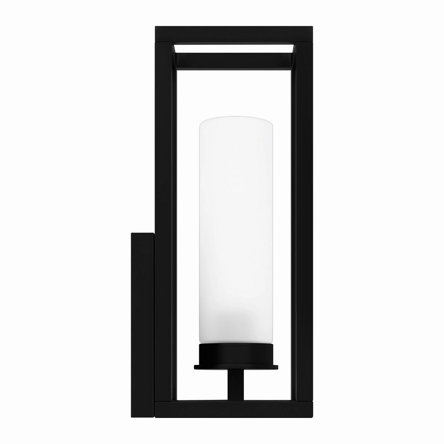 Neville One Light Outdoor Lantern Matte Black