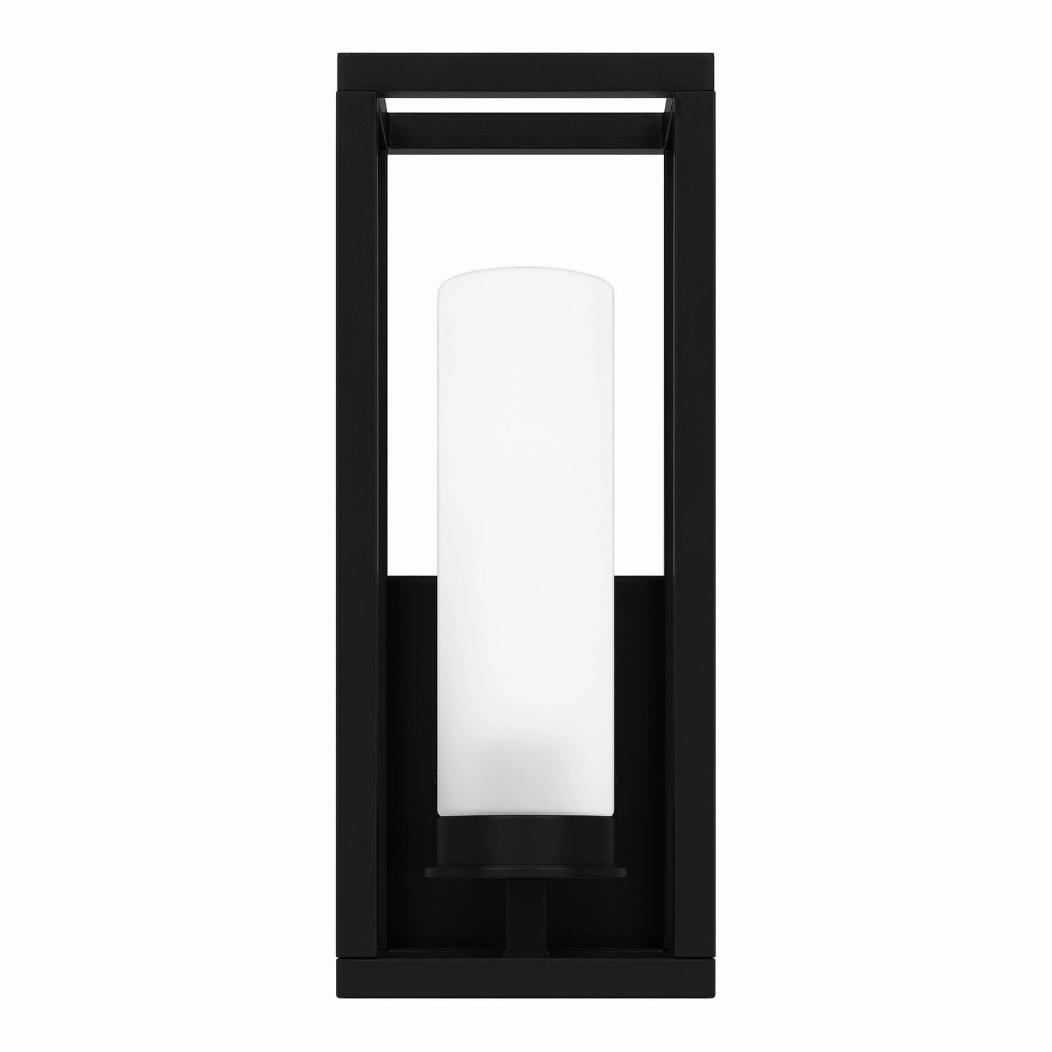 Neville One Light Outdoor Lantern Matte Black