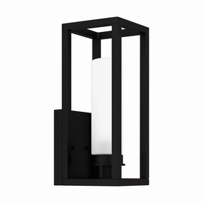 Neville One Light Outdoor Lantern Matte BlackOutdoor wall sconces with motion sensor
