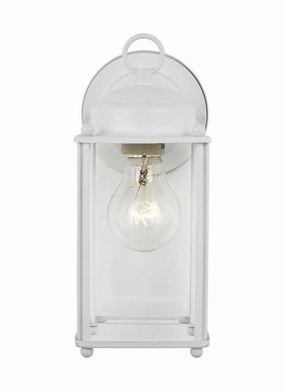 New Castle One Light Outdoor Wall Lantern WhiteOutdoor wall sconces with motion sensor