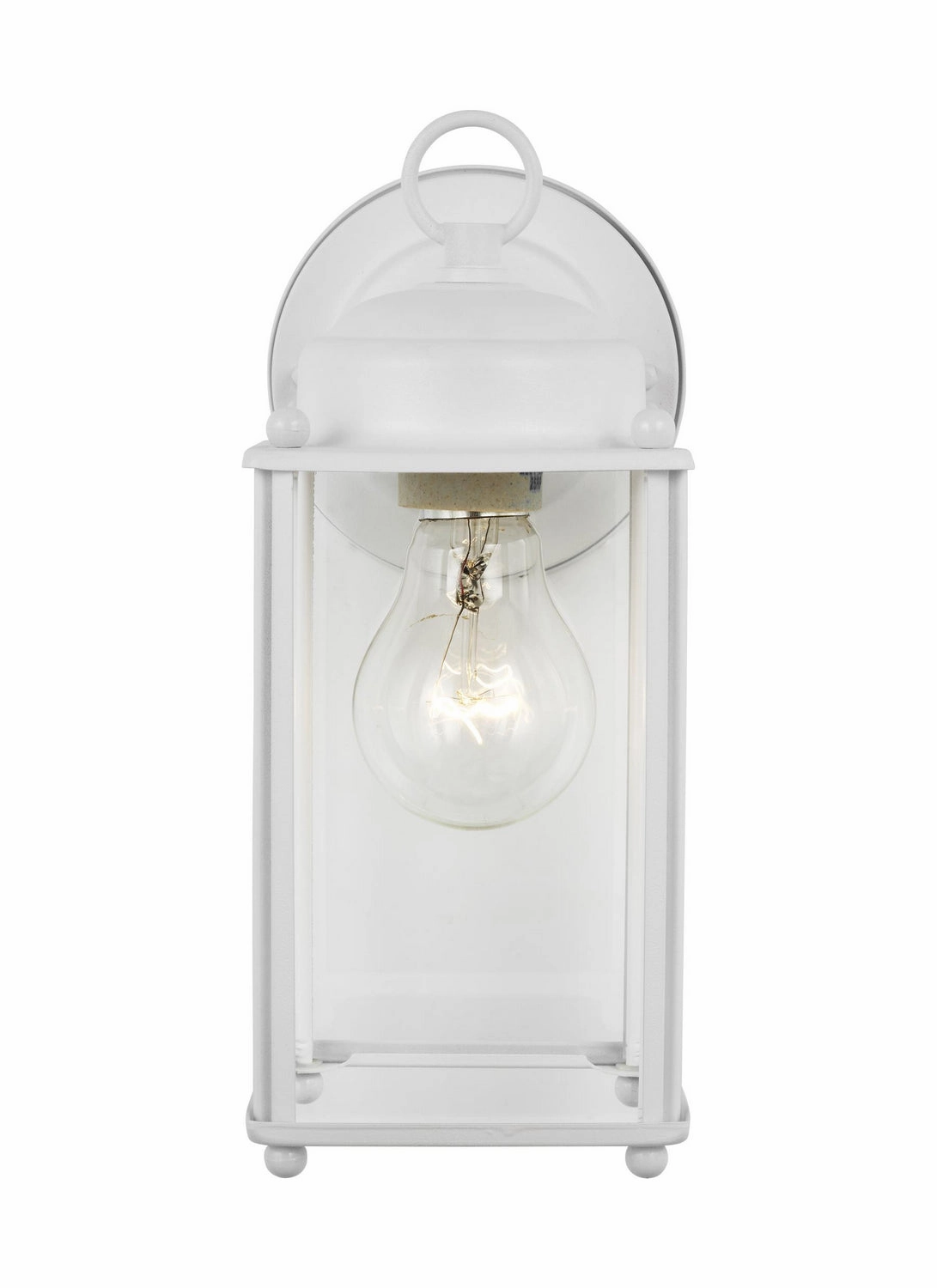 New Castle One Light Outdoor Wall Lantern WhiteOutdoor wall sconces with motion sensor