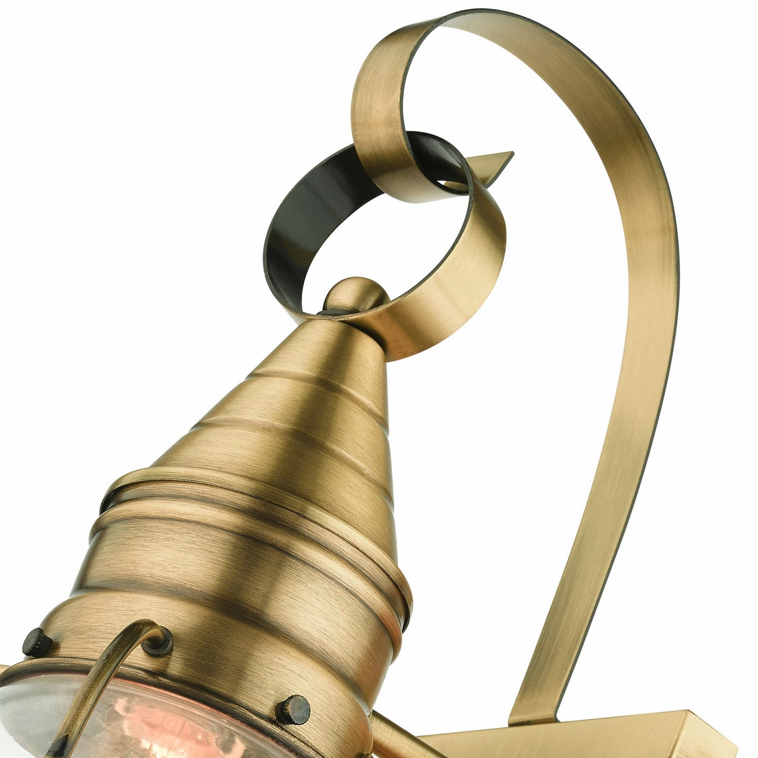 Newburyport One Light Outdoor Wall Lantern Antique Brass