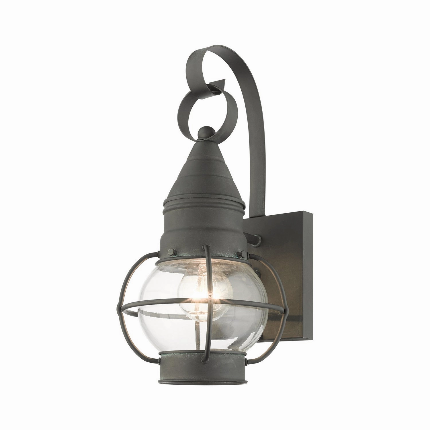 Newburyport One Light Outdoor Wall Lantern Charcoal