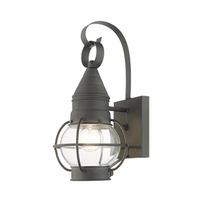 Newburyport One Light Outdoor Wall Lantern CharcoalOutdoor wall sconces with motion sensor