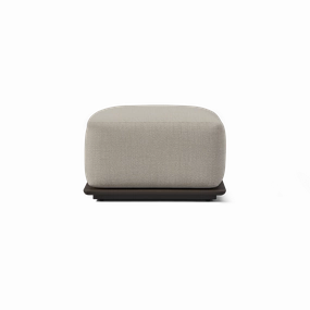 Newport Aluminum Ottomanoutdoor ottoman footstool