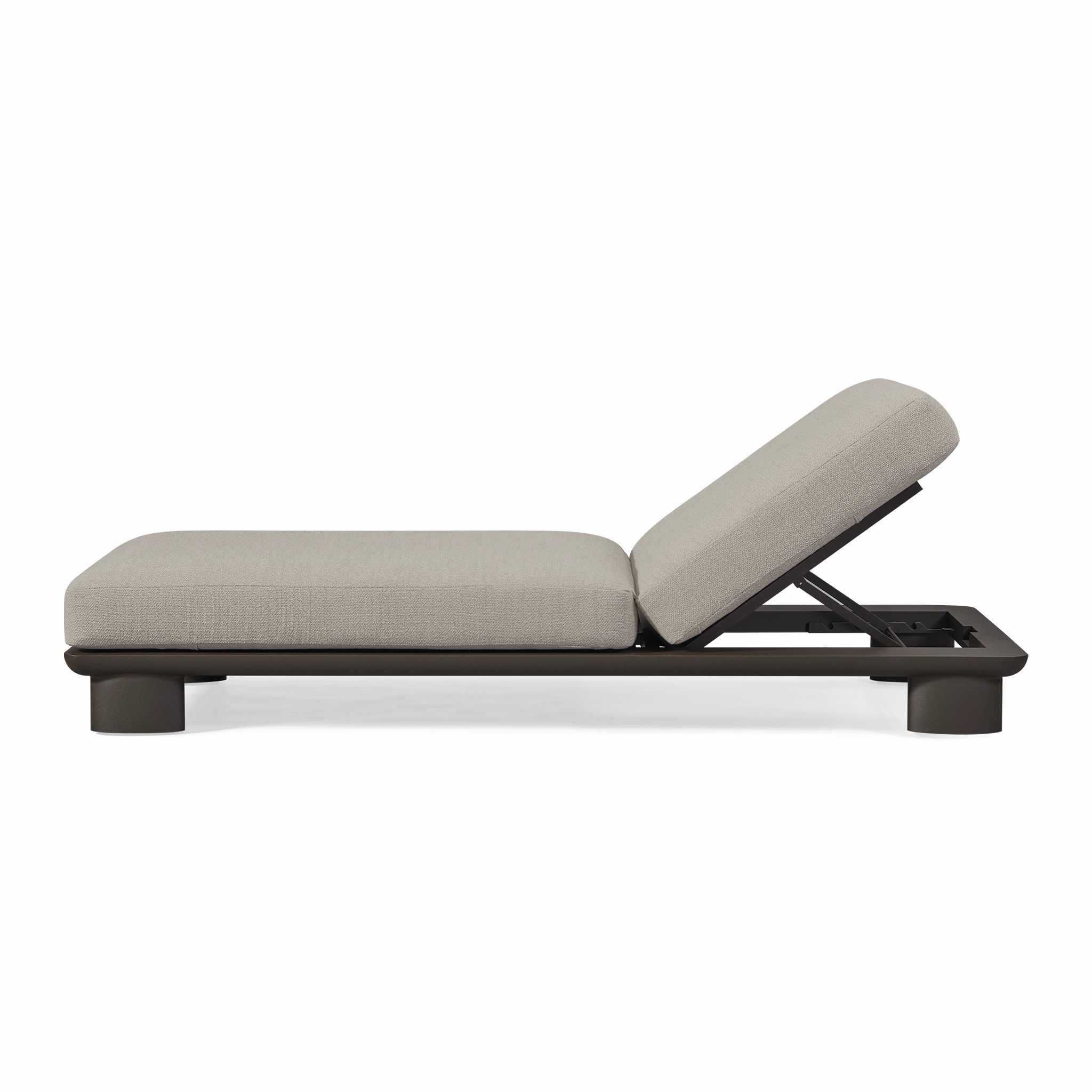 Newport Aluminum Sun LoungePatio reclining sun chair