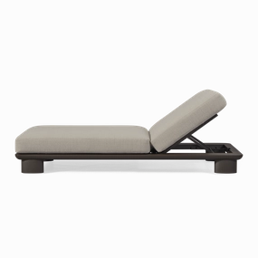 Newport Aluminum Sun LoungePatio reclining sun chair