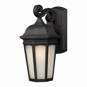 Newport One Light Outdoor Wall Light BlackOutdoor wall sconces with motion sensor