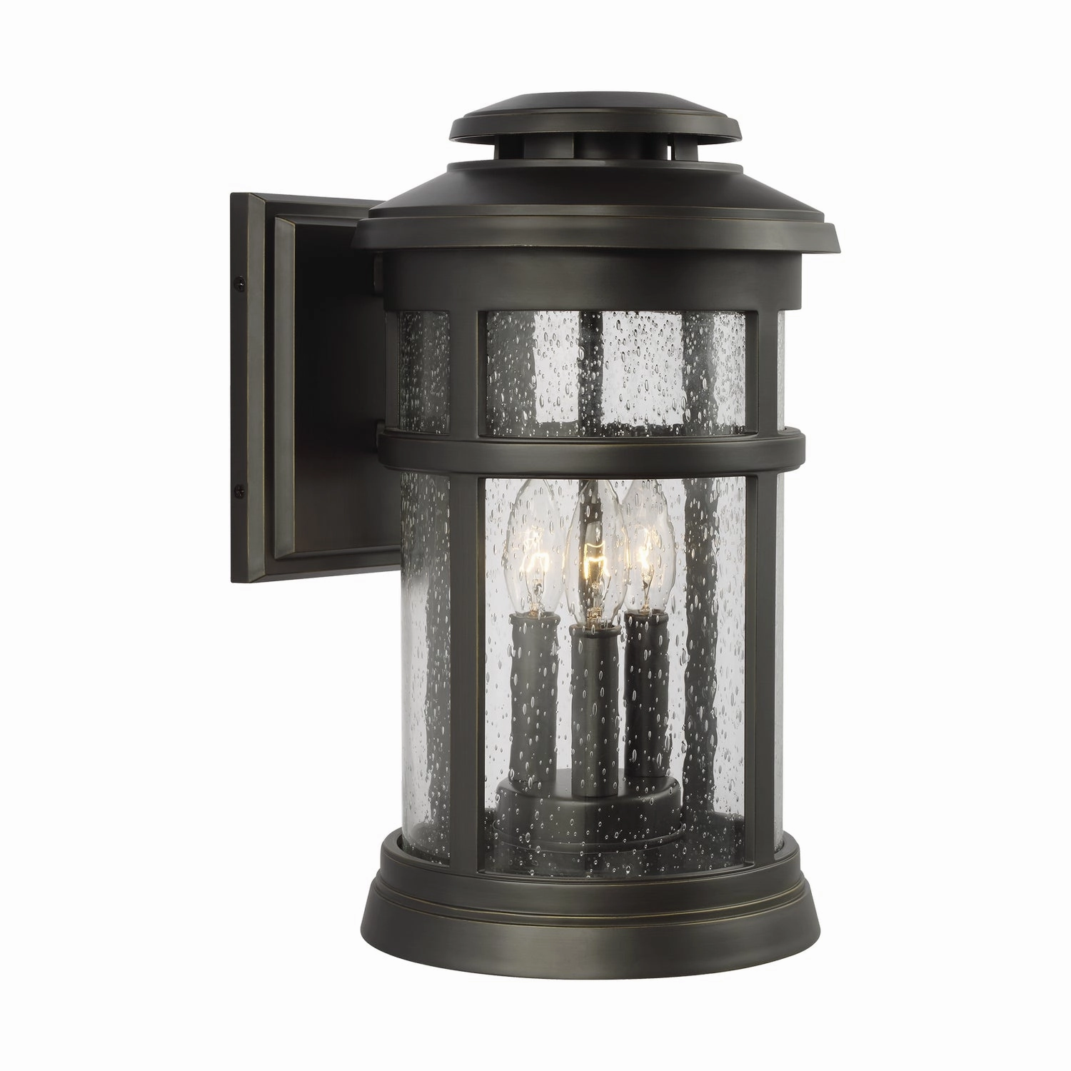 Newport Three Light Outdoor Wall Lantern Antique BronzeOutdoor wall sconces with motion sensor