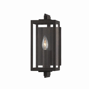 Nico One Light Outdoor Wall Sconce French IronOutdoor wall sconces with motion sensor