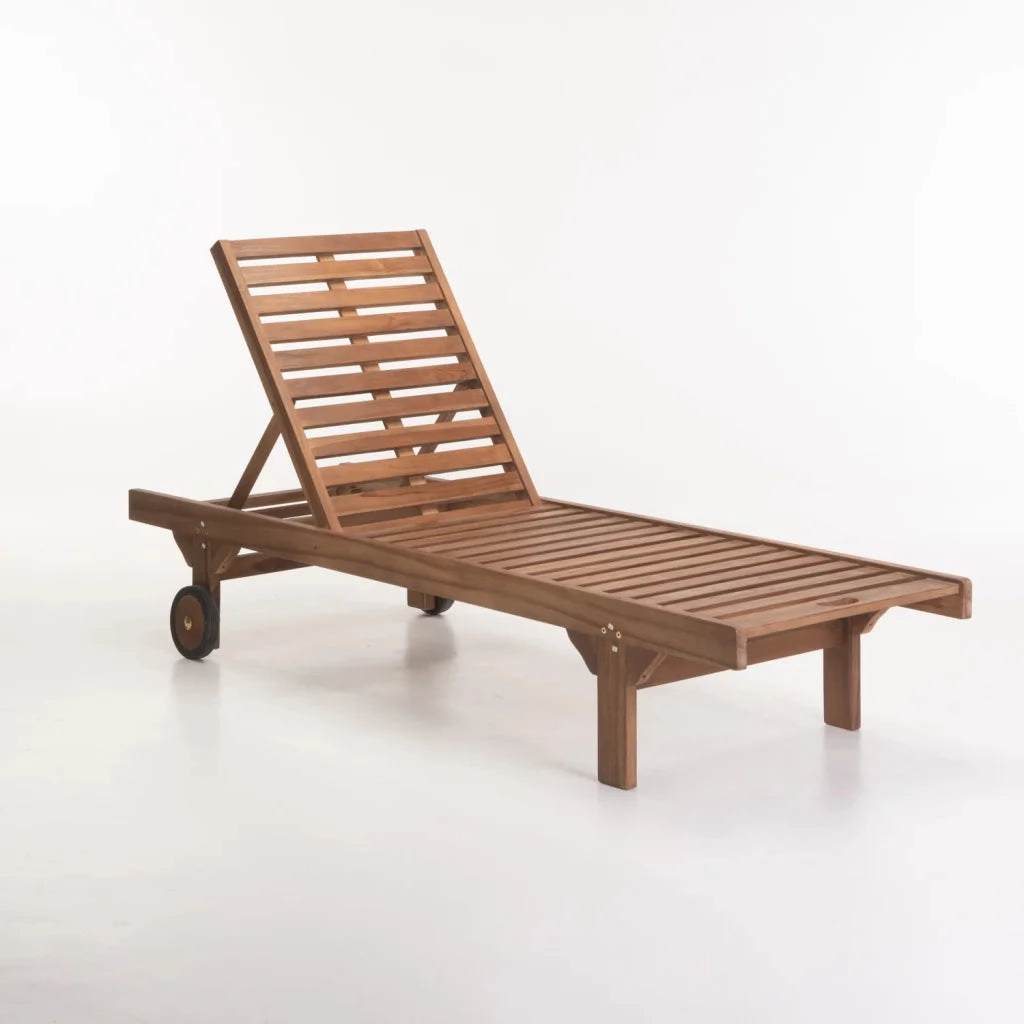 NINA DELUXE TEAK SUNLOUNGERoutdoor patio furniture set