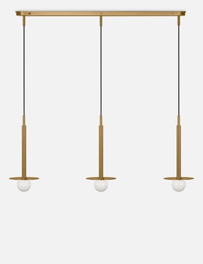 Nodes Linear Pendant by Kelly WearstlerWeatherproof outdoor chandelier