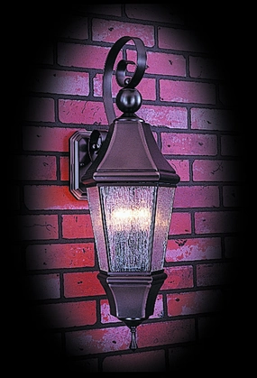 Normandy Three Light Exterior Wall Mount Siena Bronze w/Rain GlassOutdoor wall sconces with motion sensor