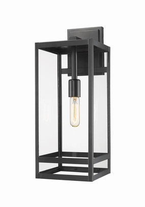 Nuri One Light Outdoor Wall Light BlackOutdoor wall sconces with motion sensor