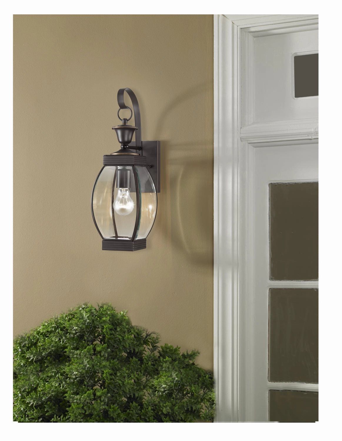 Oasis Two Light Outdoor Wall Lantern Medici Bronze