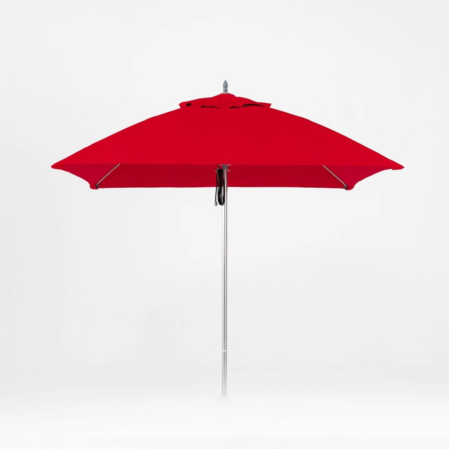 Oca 7.5' Square Outdoor Umbrella - Vermillion Red/Brushed Aluminumoutdoor patio furniture set