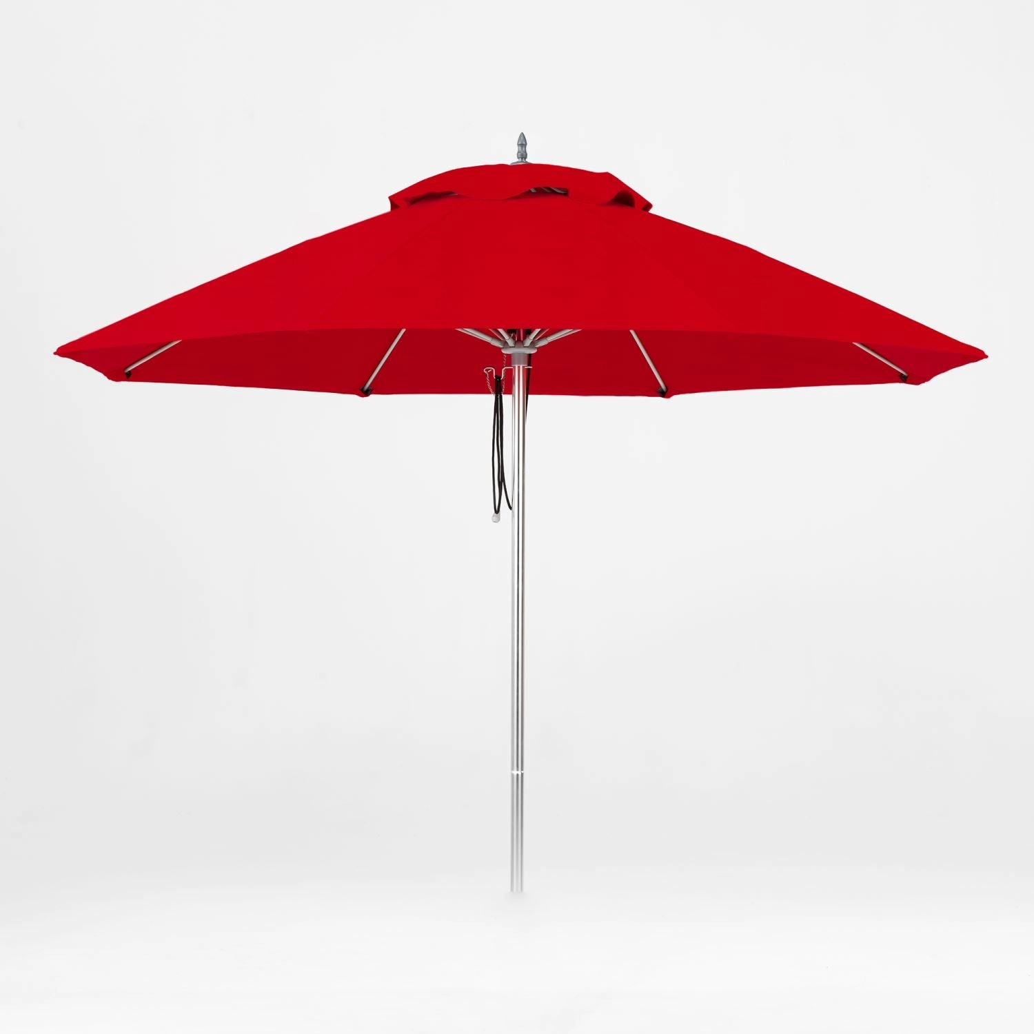 Oca 9' Octagon Outdoor Umbrella - Vermillion Red/Brushed Aluminumoutdoor patio furniture set