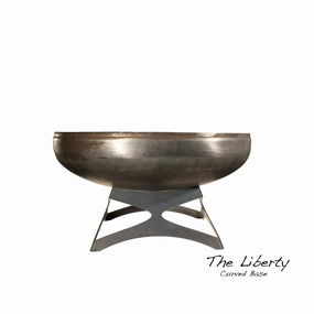 Ohio Flame Liberty Fire Pit with Curved Baseportable outdoor fire pit with lid