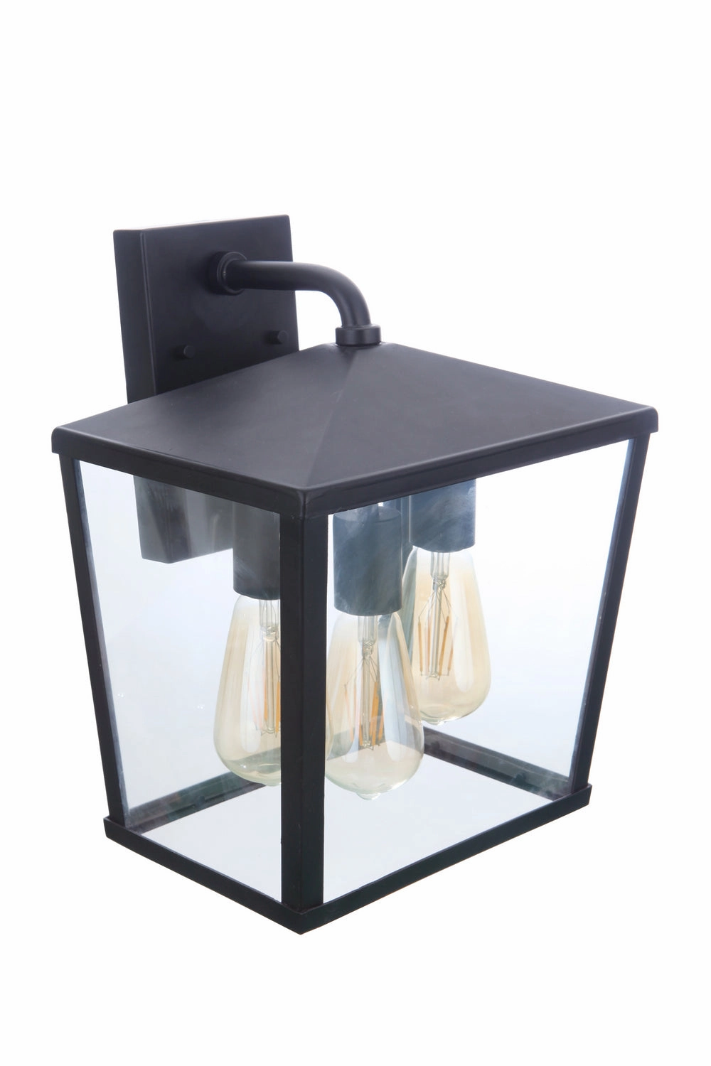 Olsen Three Light Outdoor Wall Mount Midnight