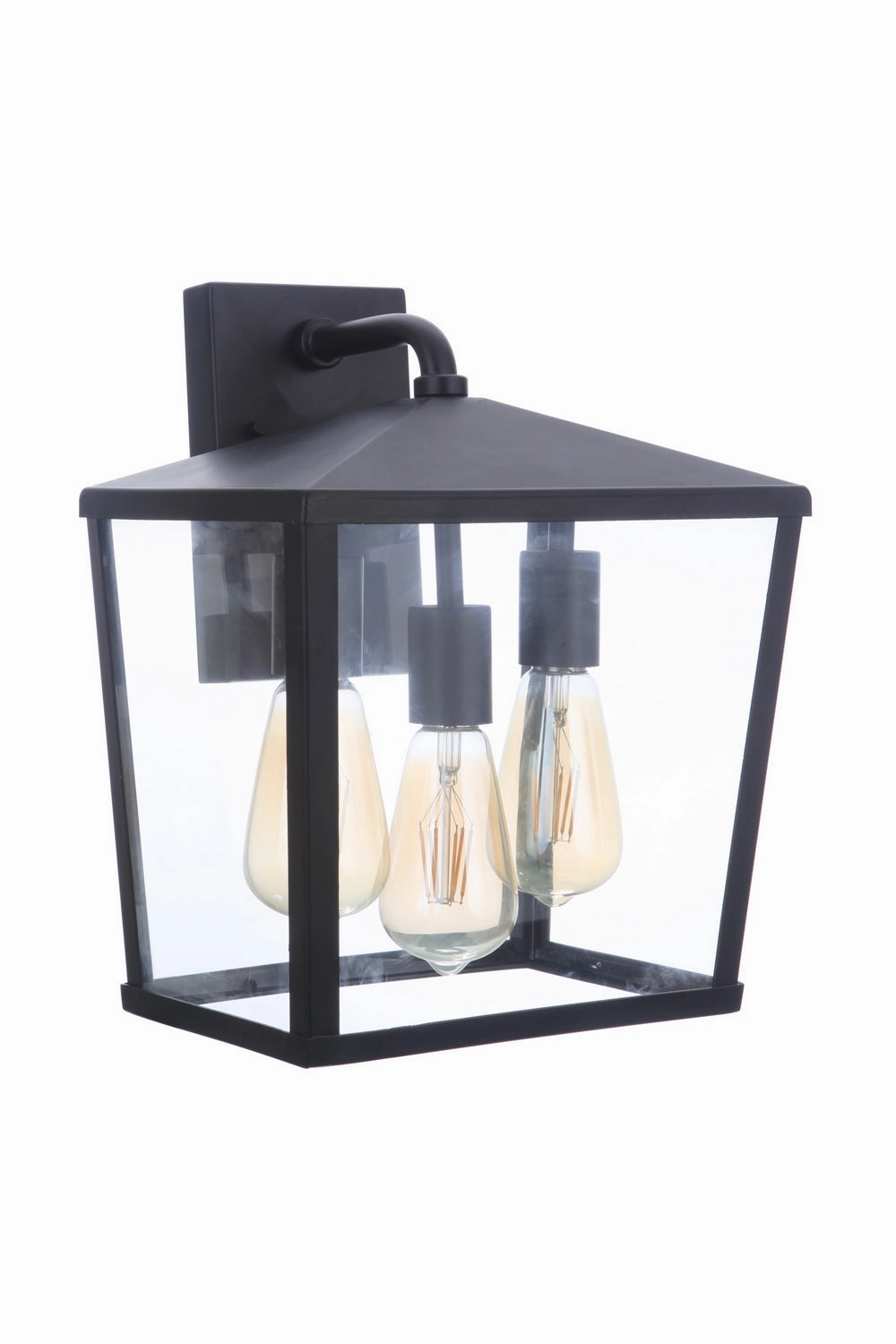 Olsen Three Light Outdoor Wall Mount MidnightOutdoor wall sconces with motion sensor