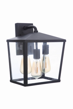 Olsen Three Light Outdoor Wall Mount MidnightOutdoor wall sconces with motion sensor