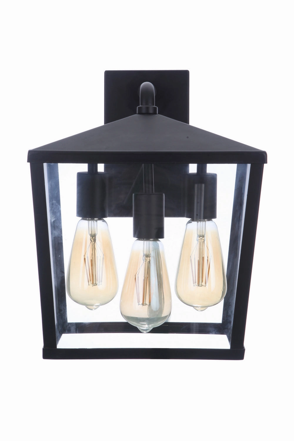 Olsen Three Light Outdoor Wall Mount Midnight