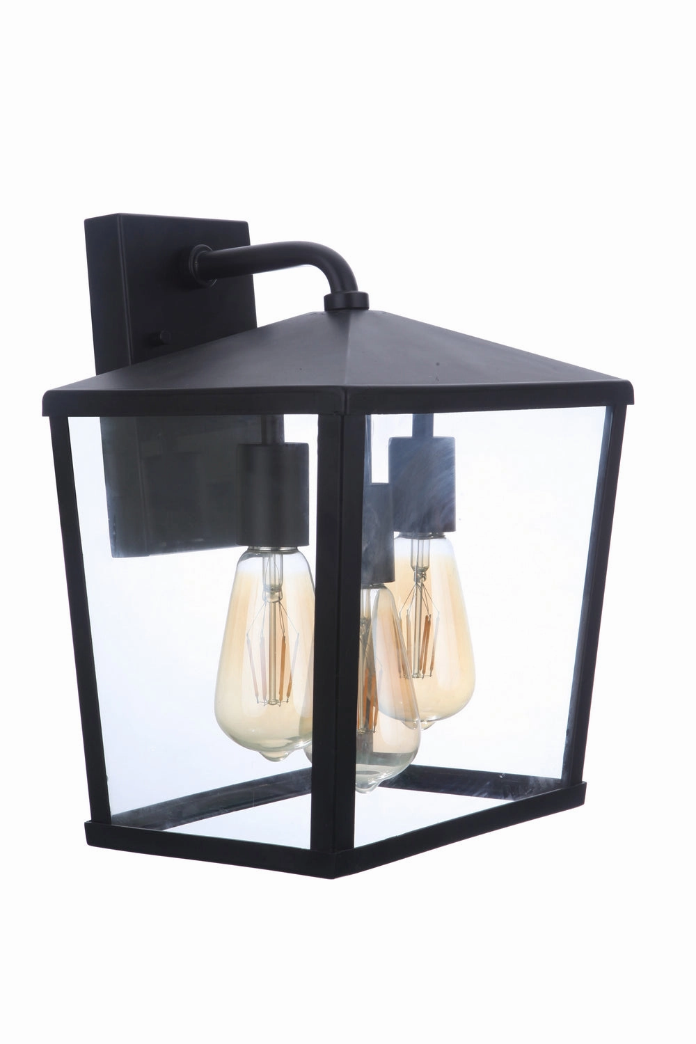 Olsen Three Light Outdoor Wall Mount Midnight