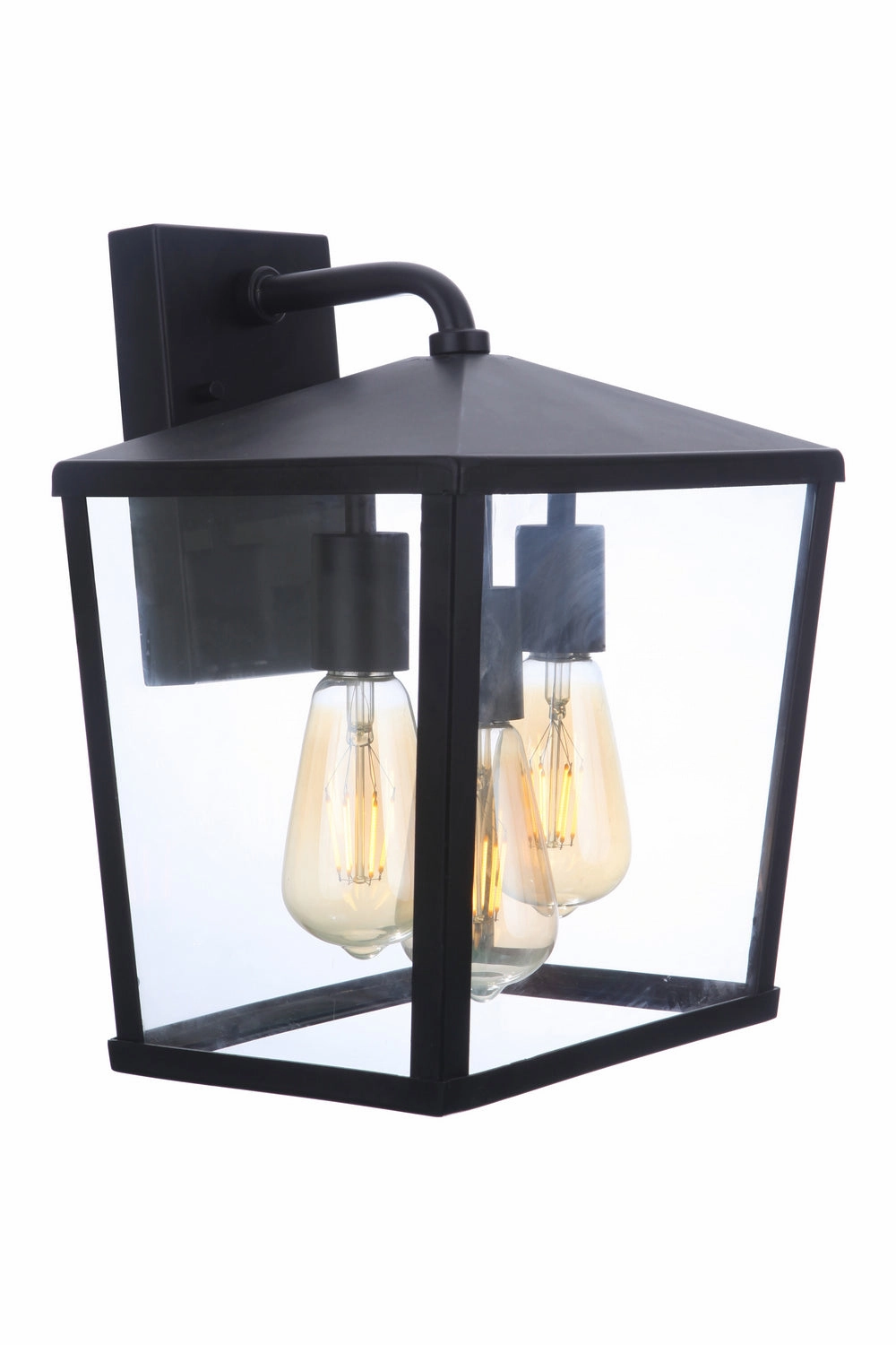 Olsen Three Light Outdoor Wall Mount Midnight