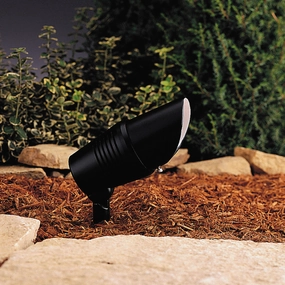 One Light Accent Black Material (Not Painted)Color changing landscape spotlights
