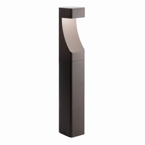 One Light Bollard Textured Architectural BronzeDecorative outdoor post lights