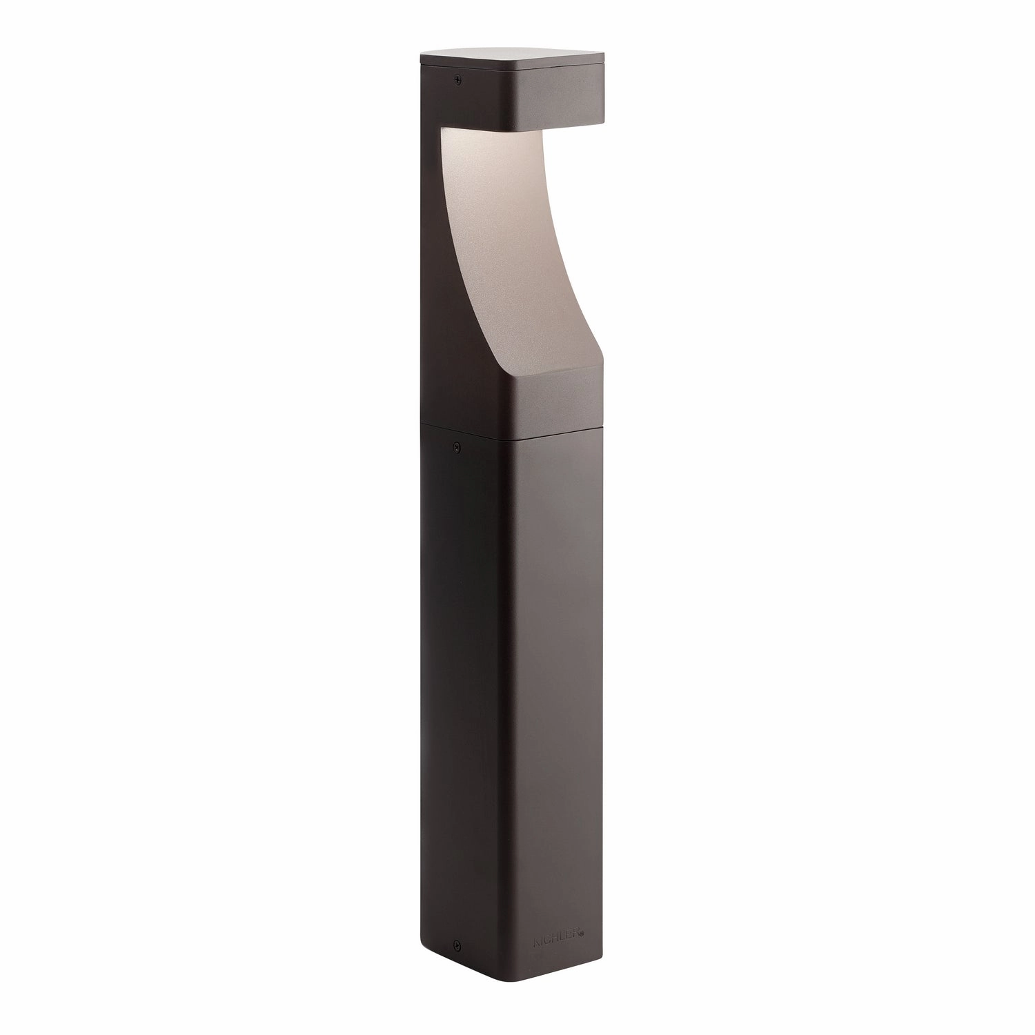 One Light Bollard Textured Architectural BronzeDecorative outdoor post lights