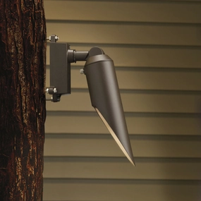 One Light Down Accent Textured Architectural BronzeColor changing landscape spotlights