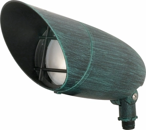 One Light Floodlight Antique VerdigrisDecorative outdoor post lights