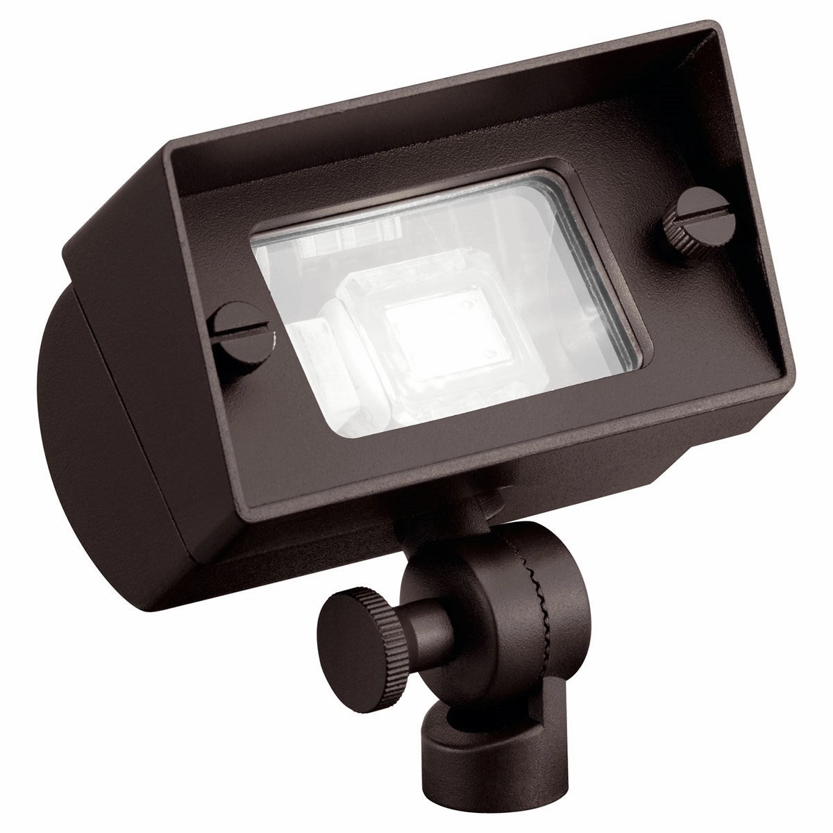 One Light Mini Flood Textured Architectural Bronze