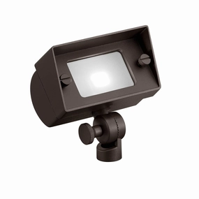 One Light Mini Flood Textured Architectural BronzeColor changing landscape spotlights