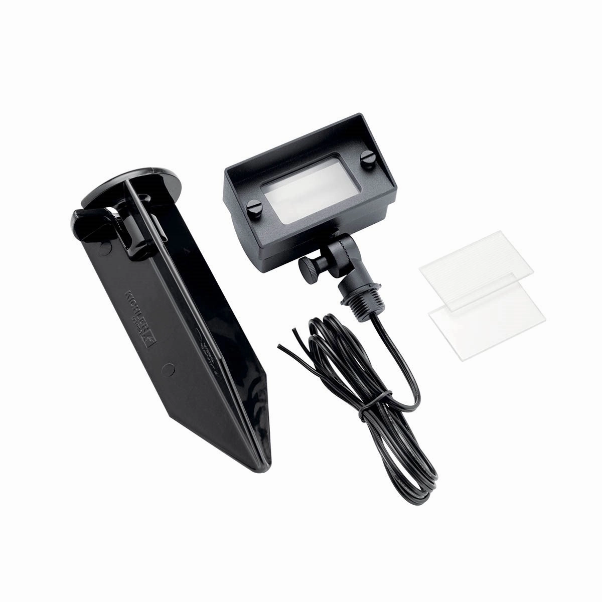 One Light Mini Flood Textured Black