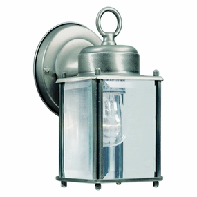 One Light Outdoor Lantern Olde NickelOutdoor wall sconces with motion sensor