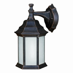 One Light Outdoor Lantern Painted RustOutdoor wall sconces with motion sensor