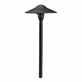 One Light Path & Spread Textured BlackDecorative outdoor post lights