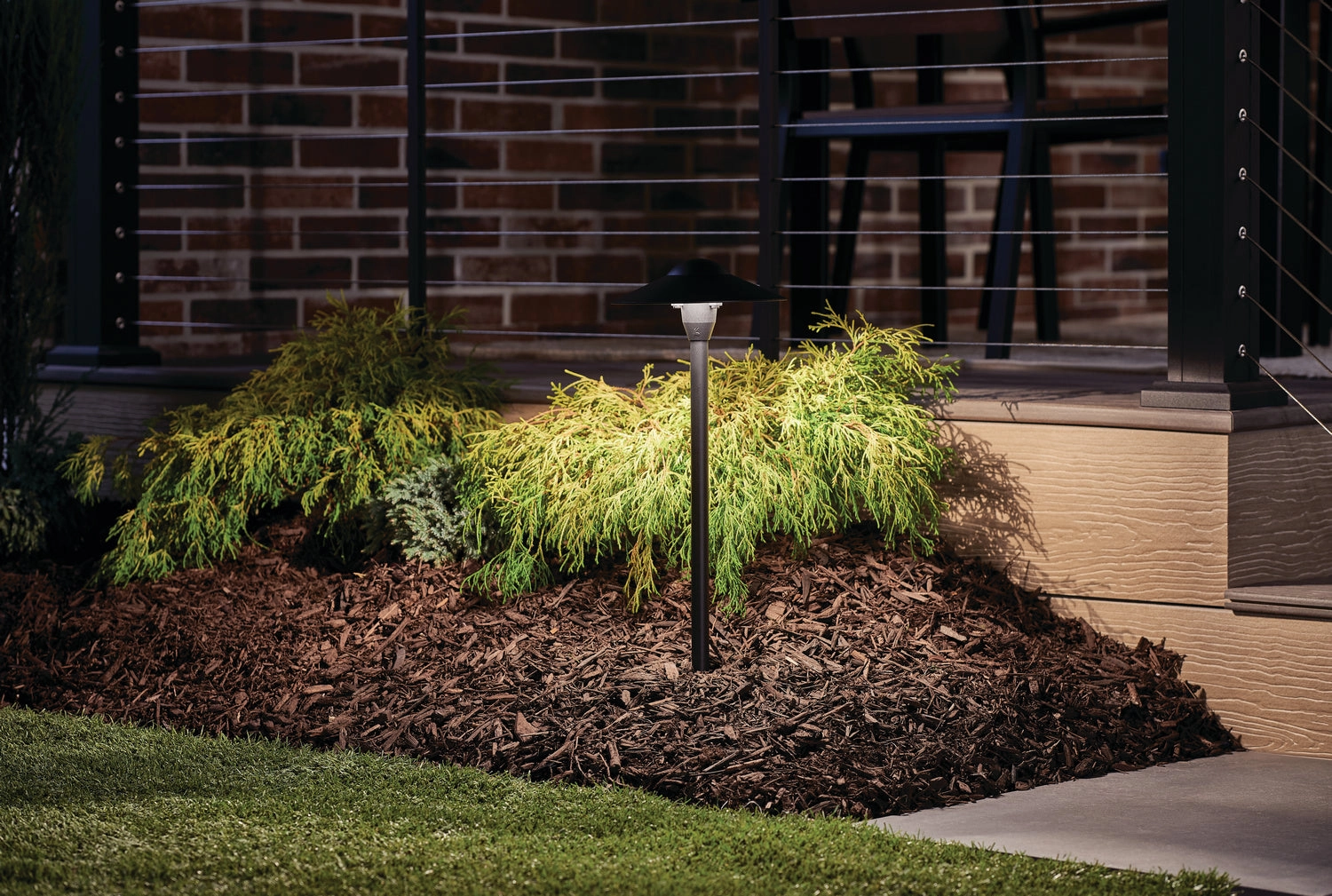 One Light Path & Spread Textured Black