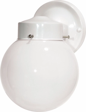 One Light Wall Lantern Gloss WhiteOutdoor wall sconces with motion sensor