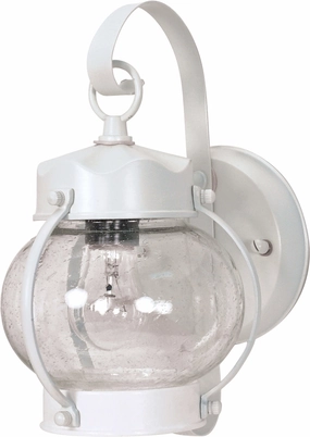 One Light Wall Lantern WhiteOutdoor wall sconces with motion sensor