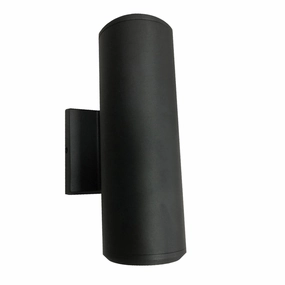Oslo Two Light Outdoor Wall Sconce Matte BlackOutdoor wall sconces with motion sensor