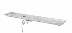 Outdoor GreatRoom 64" Crystal Fire Plus Gas Burner  Manual Ignition | CFP1264portable outdoor fire pit with lid